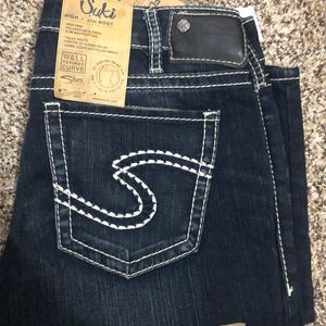 Silver boot cut jeans